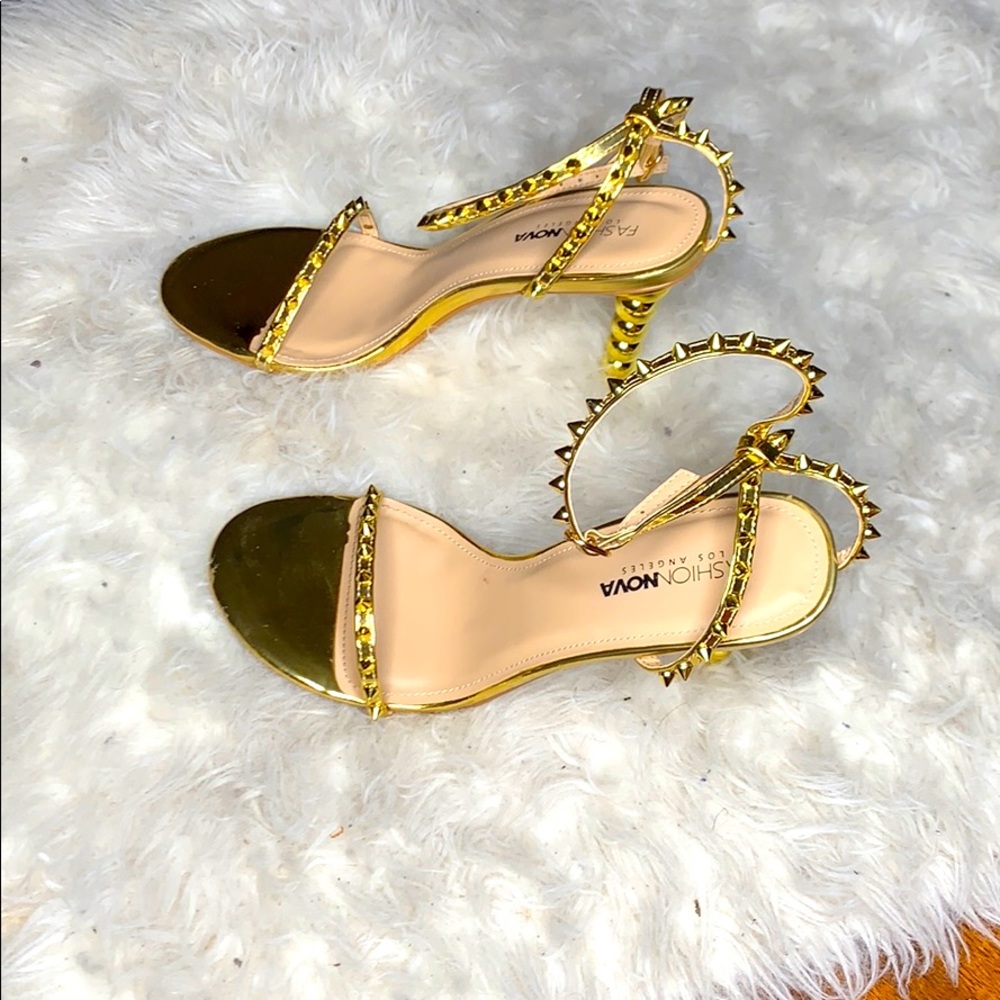 Gold heels